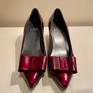 NWT burgundy Stuart Weitzman patent heels, size 6.5